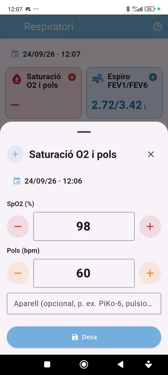 Saturation and pulse entry form