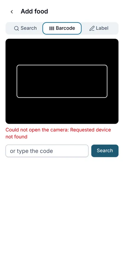 Barcode tab