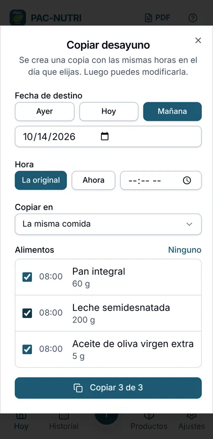Diálogo de copia